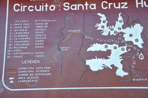 Trekking de Santa Cruz, na região da Cordillera Blanca, próximo à Huaraz - Peru